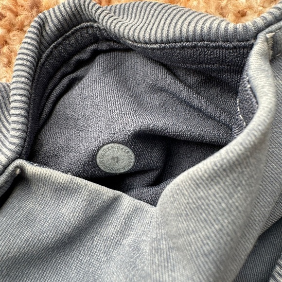 Lululemon Wunder Under Crop 23" Sz 4 Ribbed Washed Moon Blue Denim 23" Inseam - Picture 4 of 6